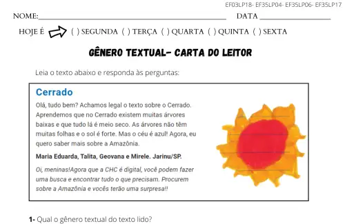 carta do leitor